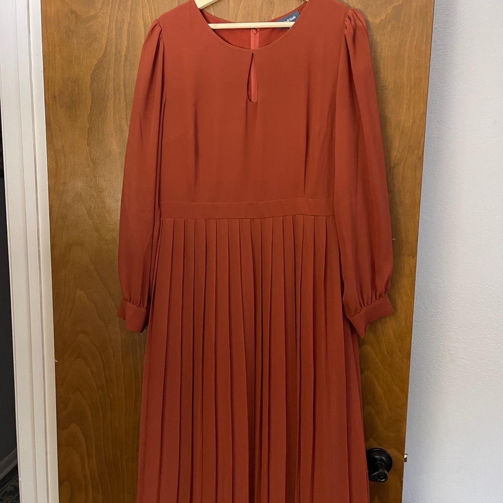 ModCloth Orange Vintage Style Dress